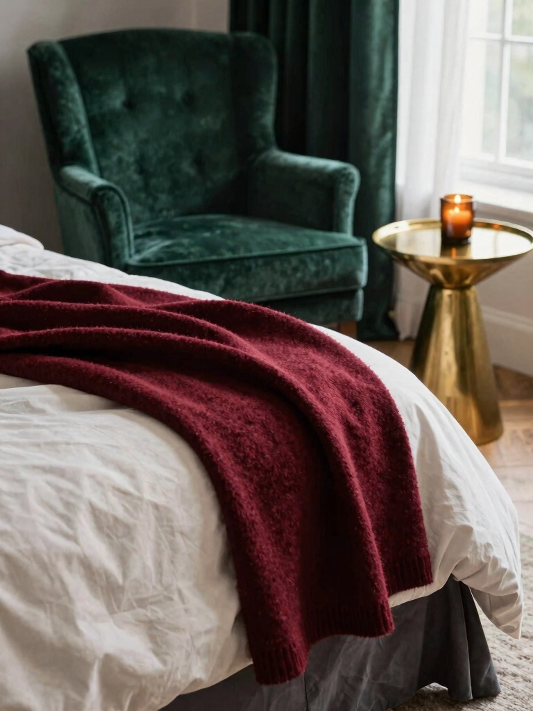 cozy christmas bedroom colors