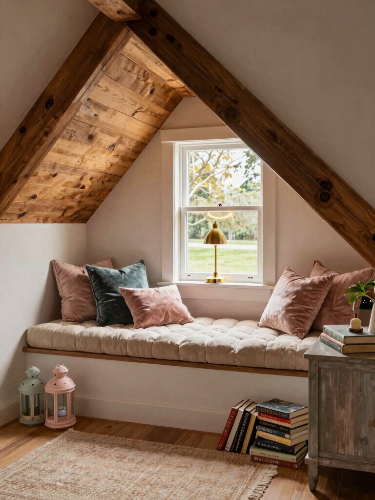 cozy eaves reading nook