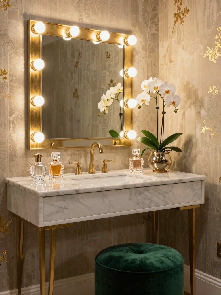 cozy glam vanity retreat