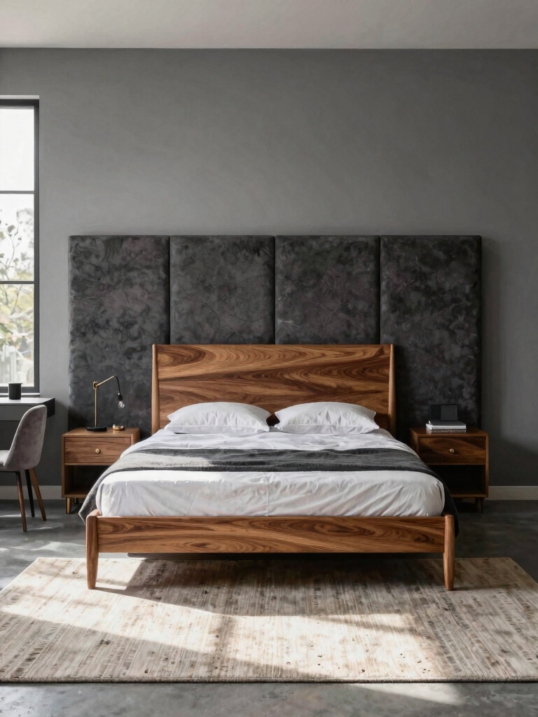 cozy grey and wood