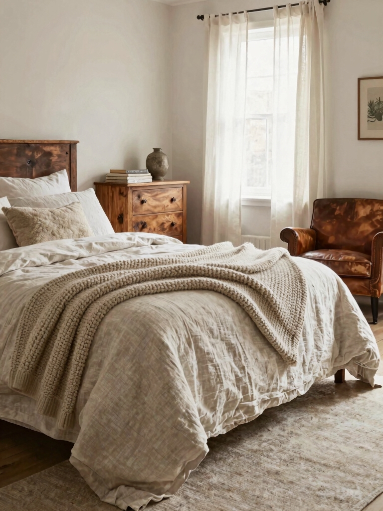 cozy knit and linen