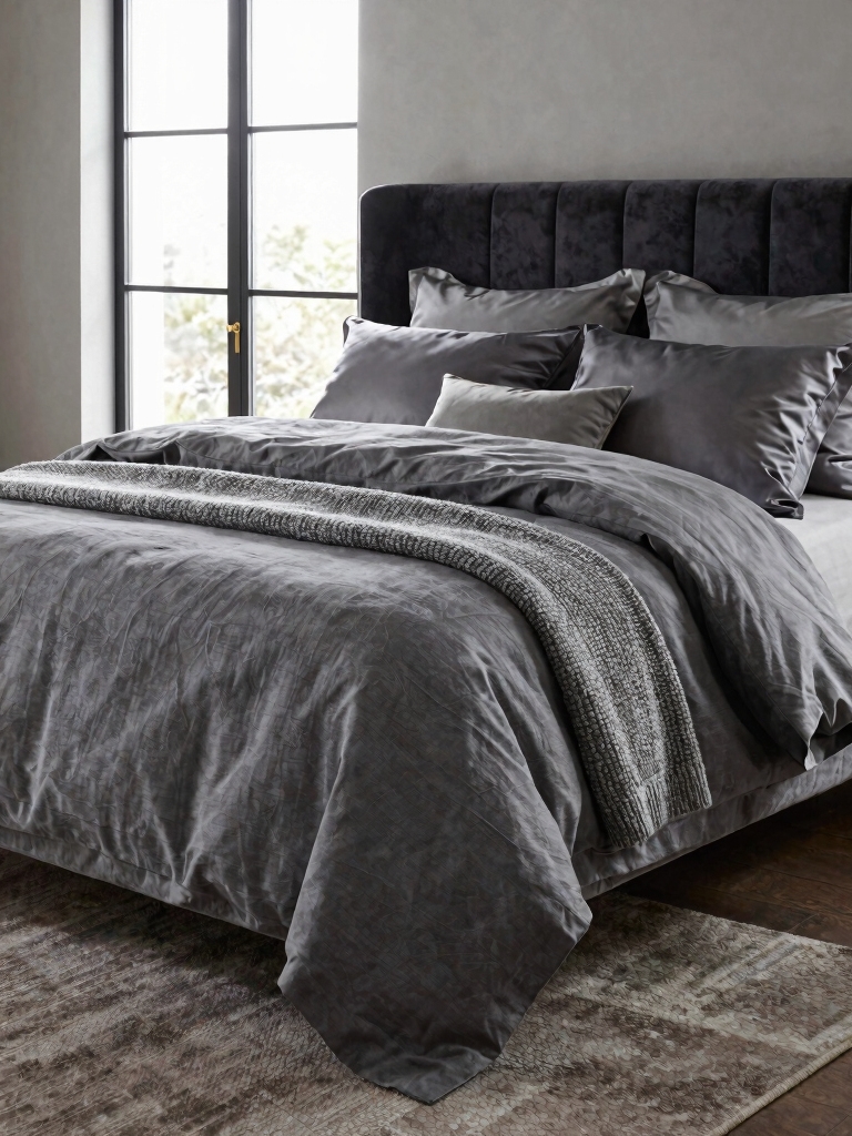 cozy layered grey textures