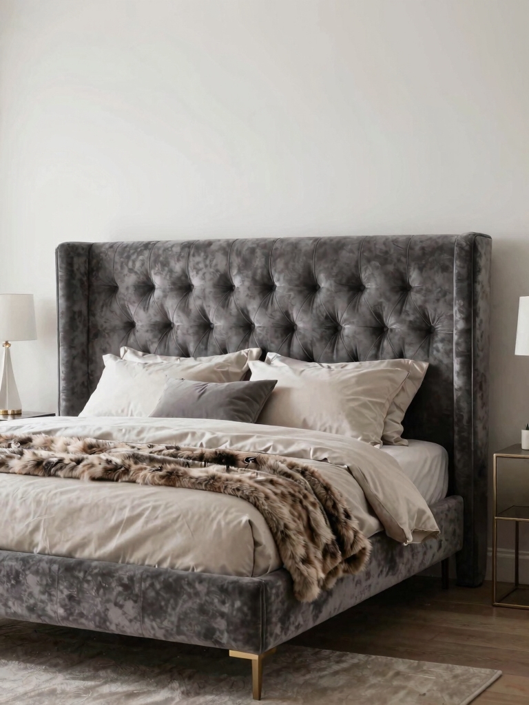 cozy luxe grey upholstery