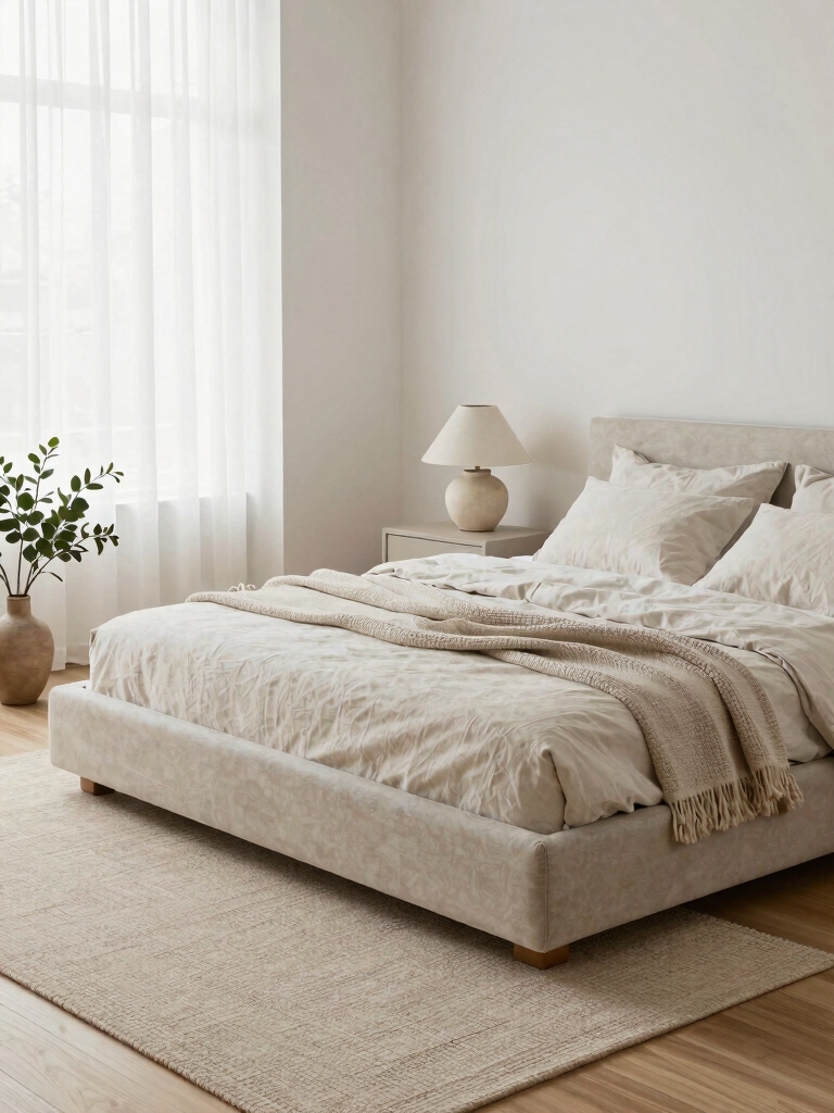 cozy minimalist guest bedroom