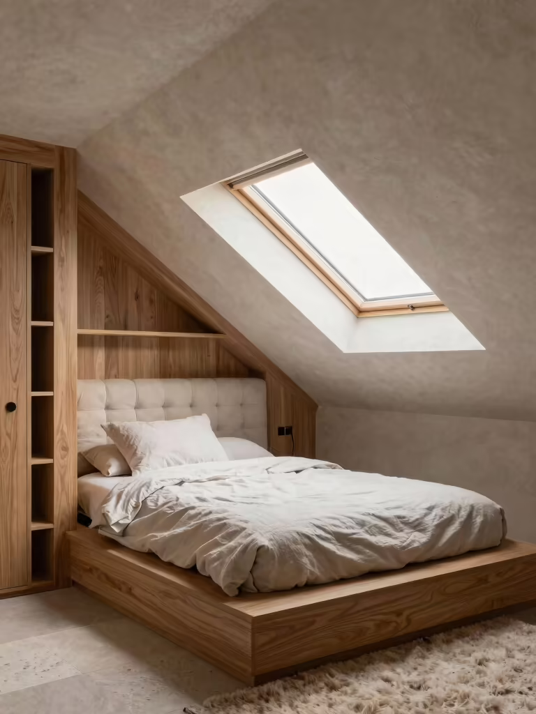 cozy slanted attic bedrooms