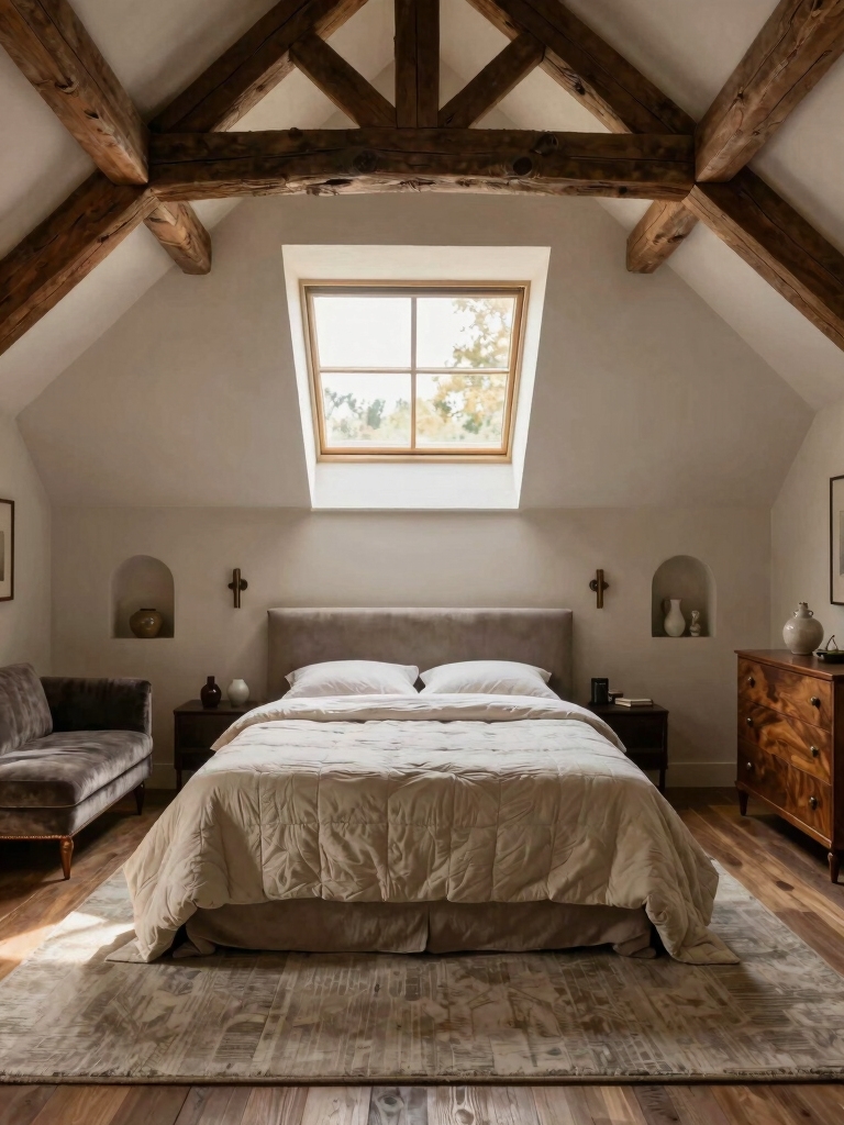 cozy sunlit attic retreat