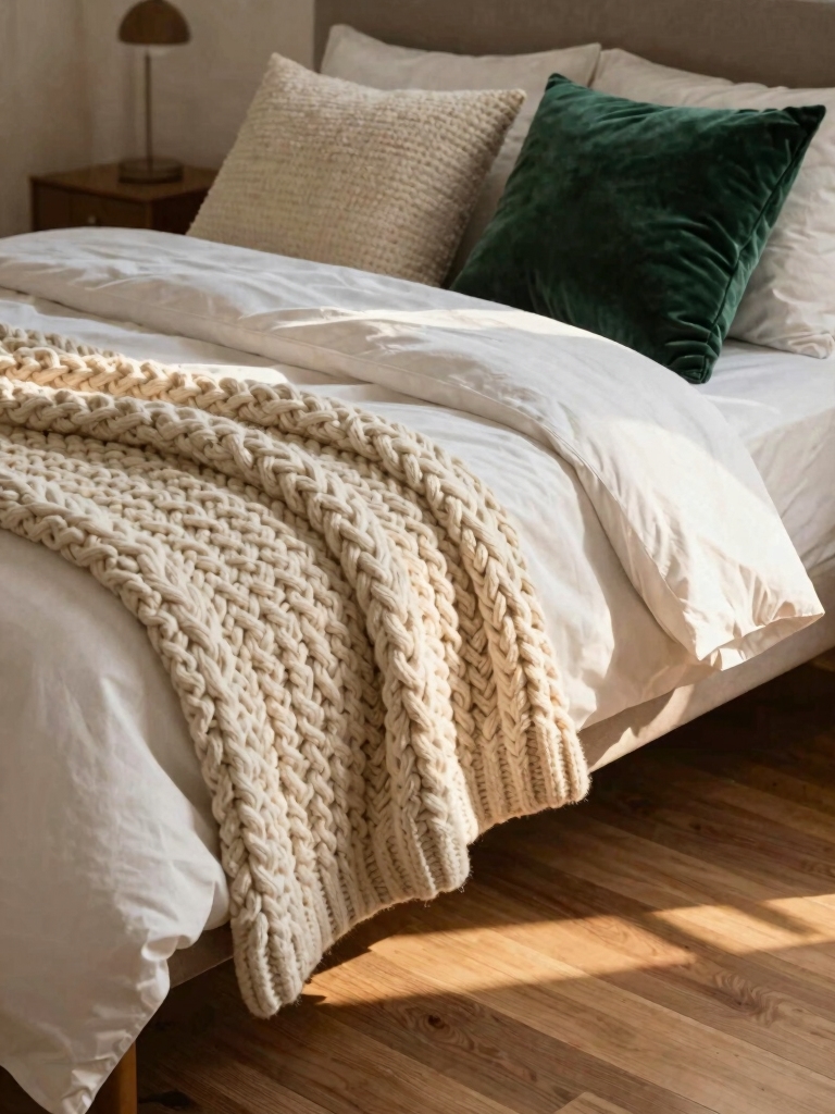 cozy textiles for inviting warmth