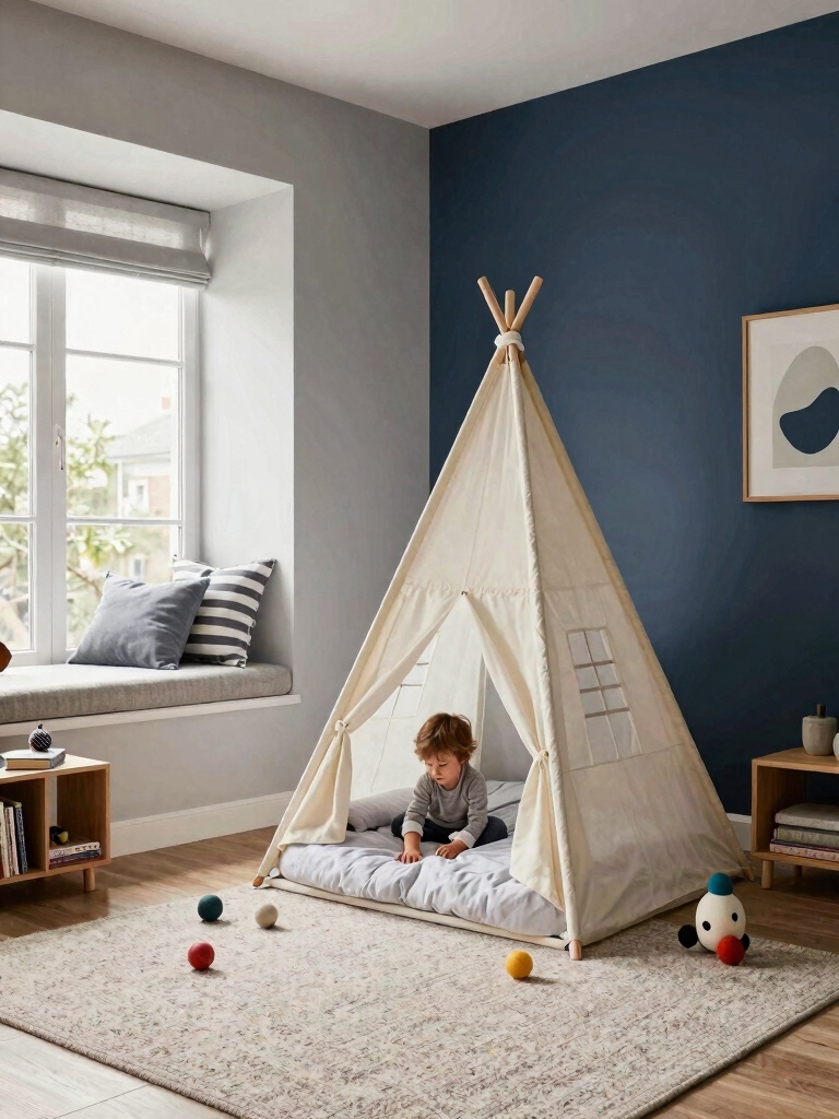 cozy toddler reading nook