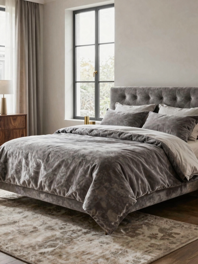 cozy warm grey bedrooms