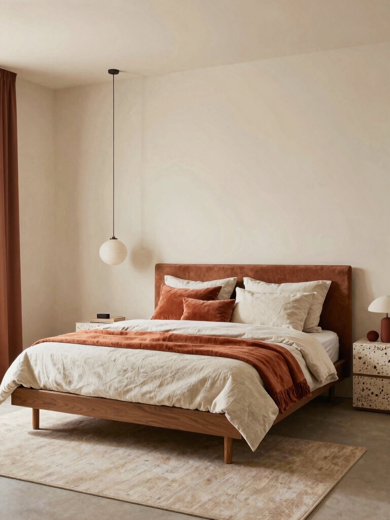 creamy warmth with terracotta