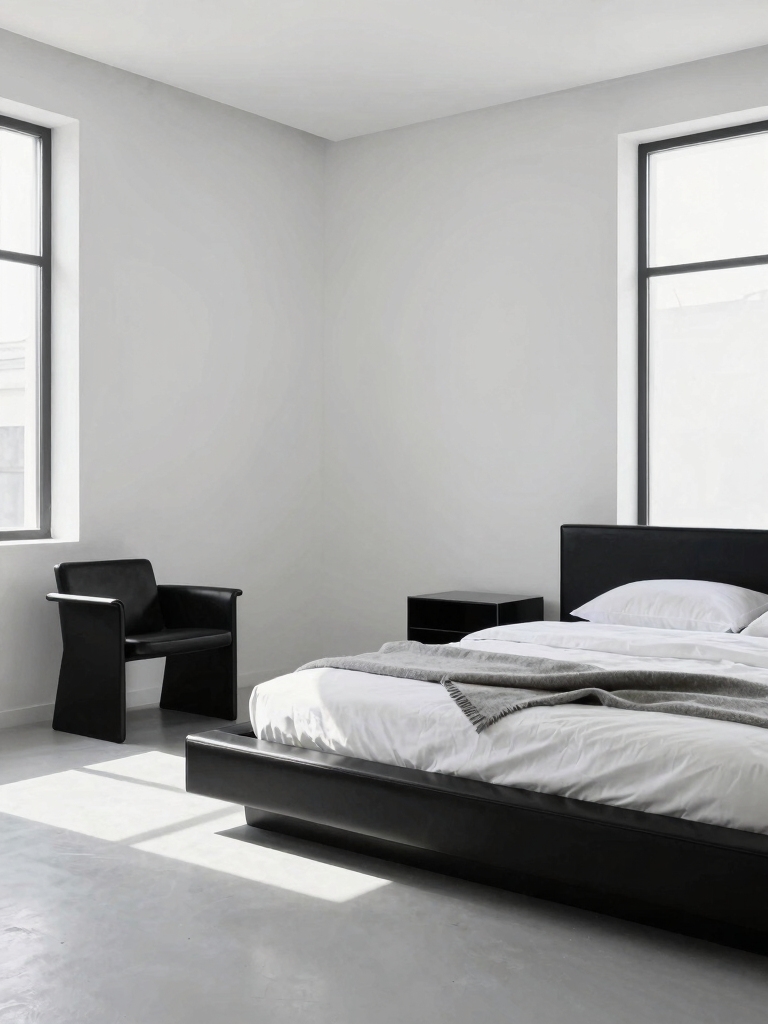crisp contrasts enhance minimalism