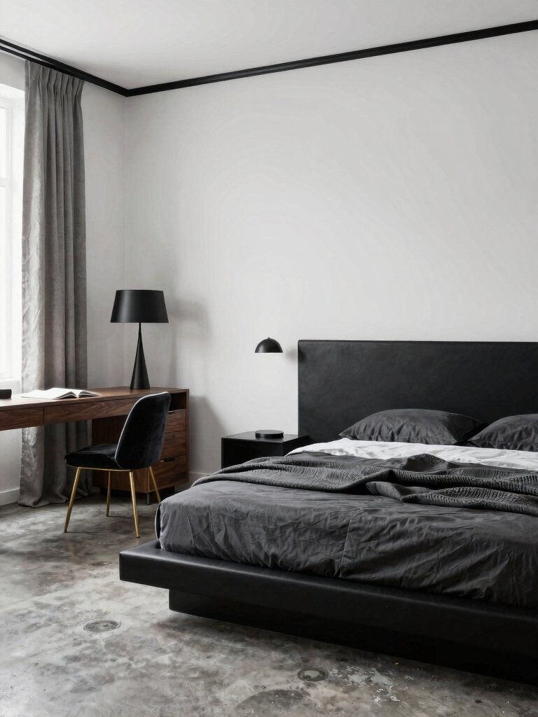 crisp modern black and white