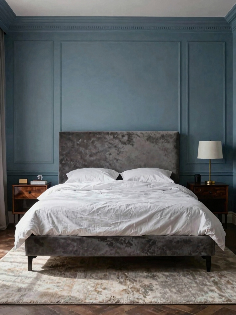 dusty blue subtle treatments