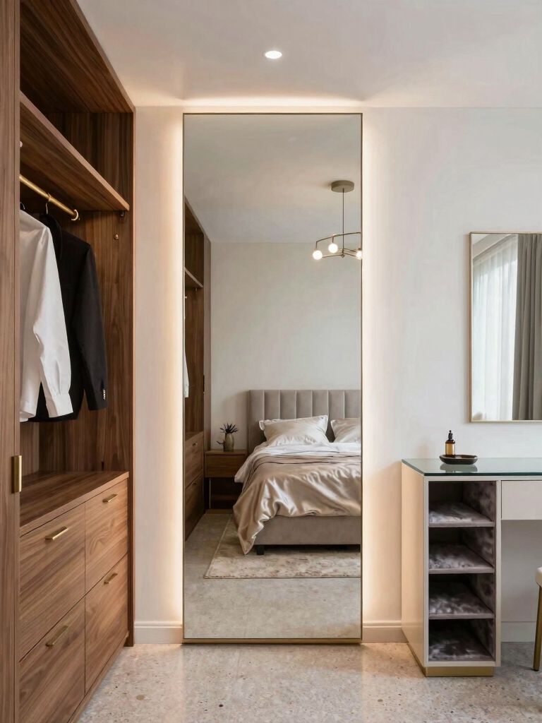 efficient minimalist closet design