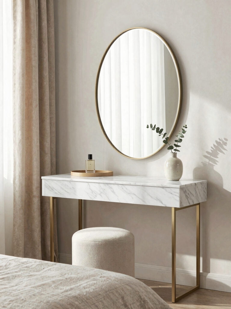 efficient organized vanity setup