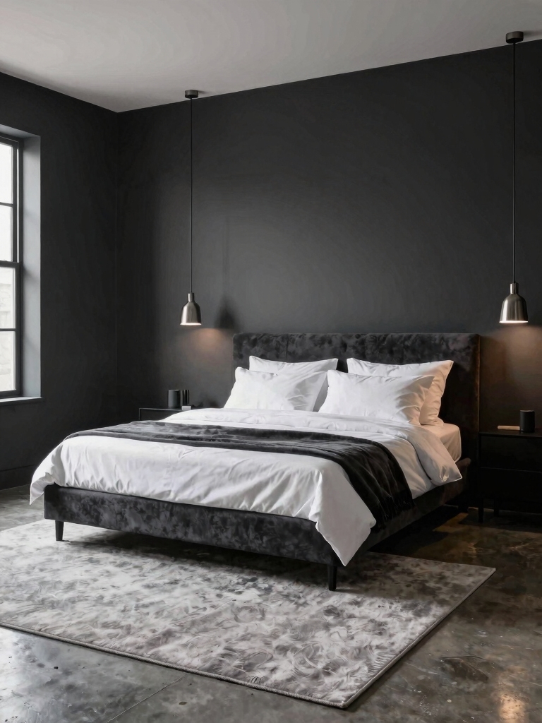 elegant charcoal wall aesthetics