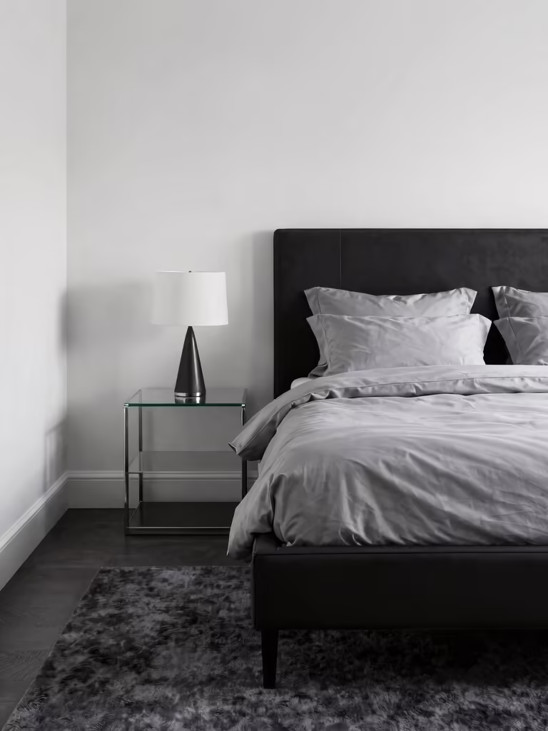 elegant monochrome bedroom designs