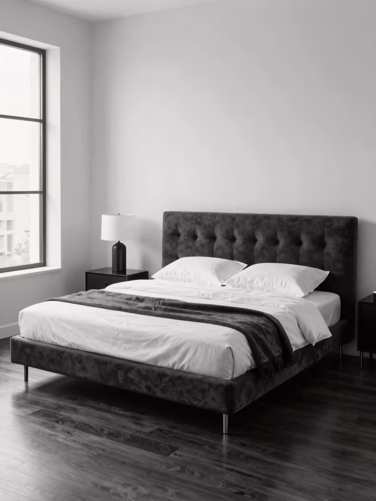 elegant monochrome bedroom designs