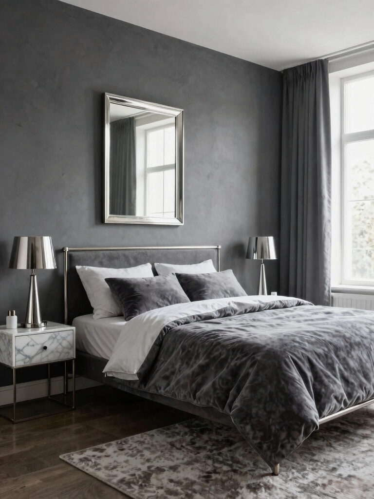 elegant silver accents shine