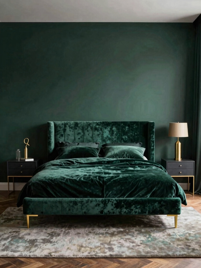 emerald green interior design