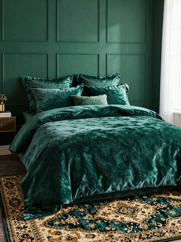 emerald textiles for luxury