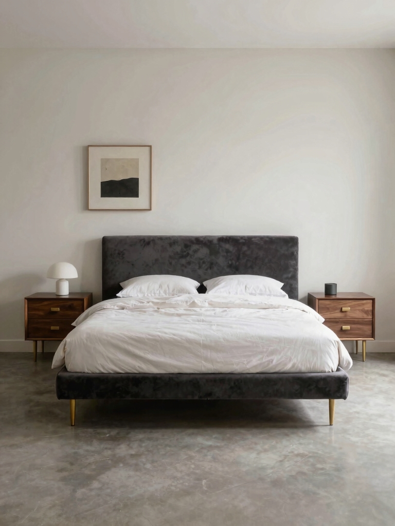 floating nightstand bed harmony