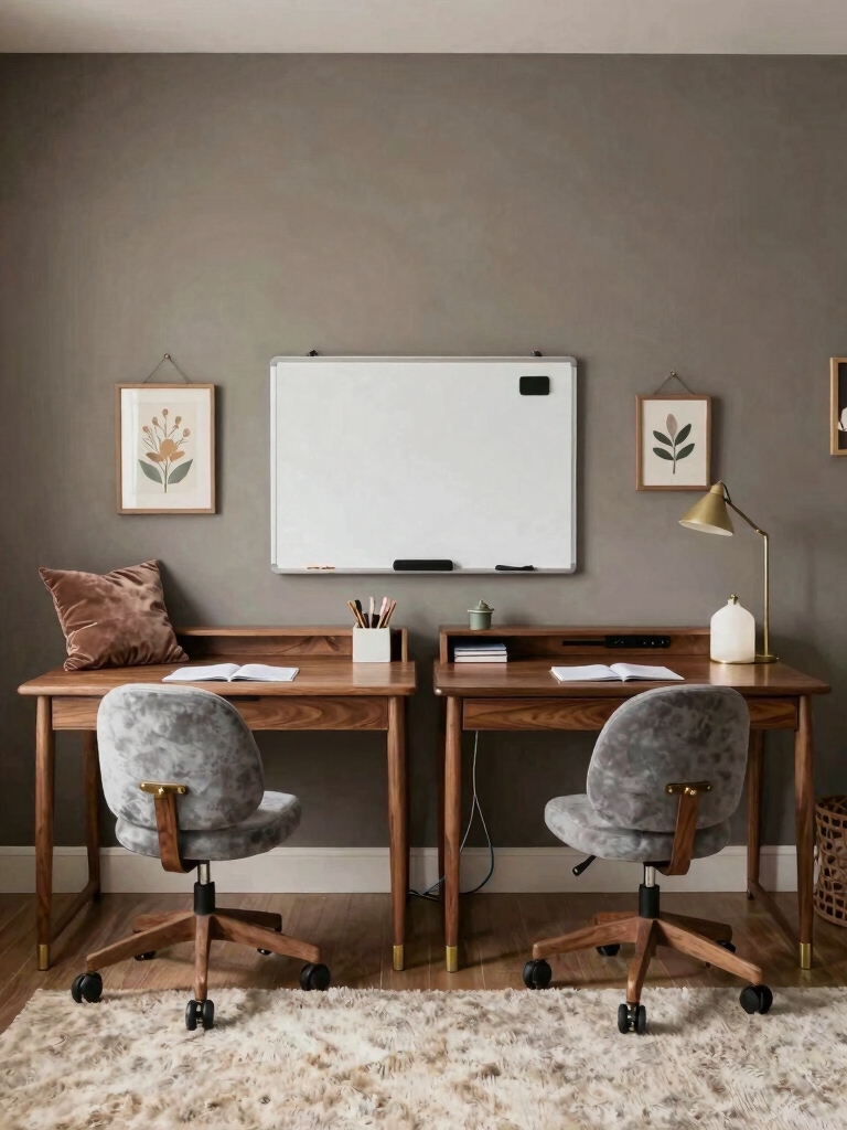 focused dual desk environments