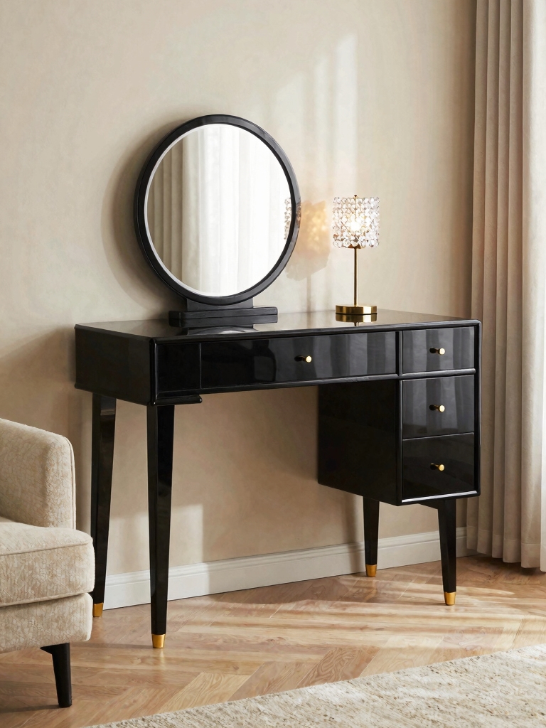 glossy warmth enhances elegance