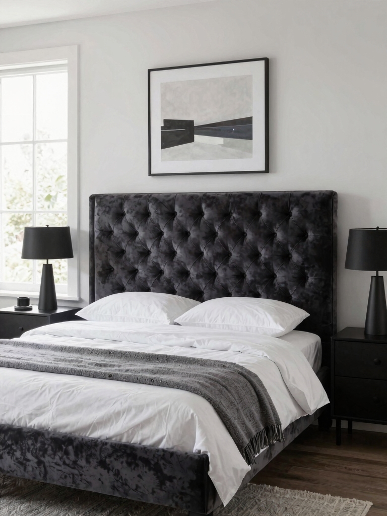 grey headboard makeover guide
