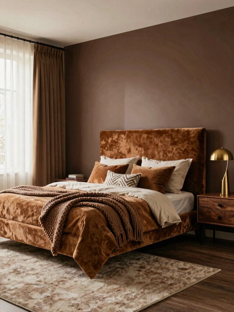 harmonious brown interior design