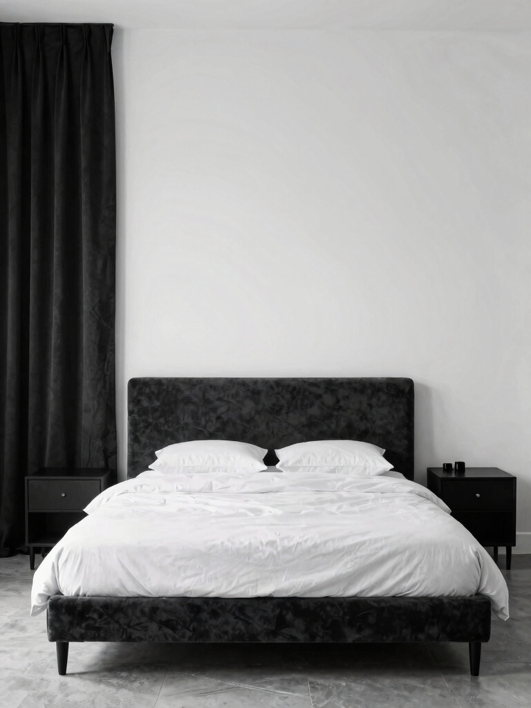 high contrast bedroom design essentials