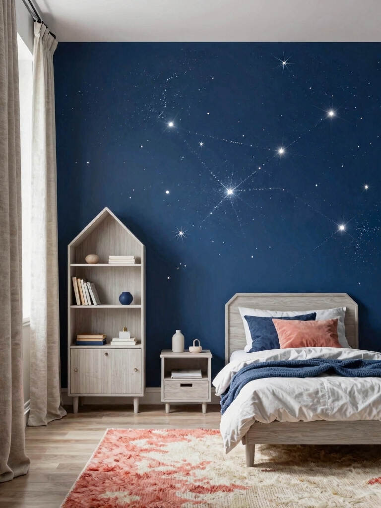 imaginative balanced accent walls