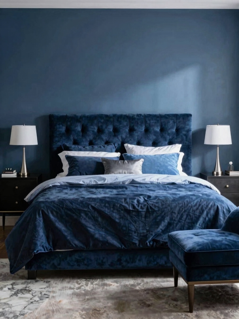 indigo accents for tranquility