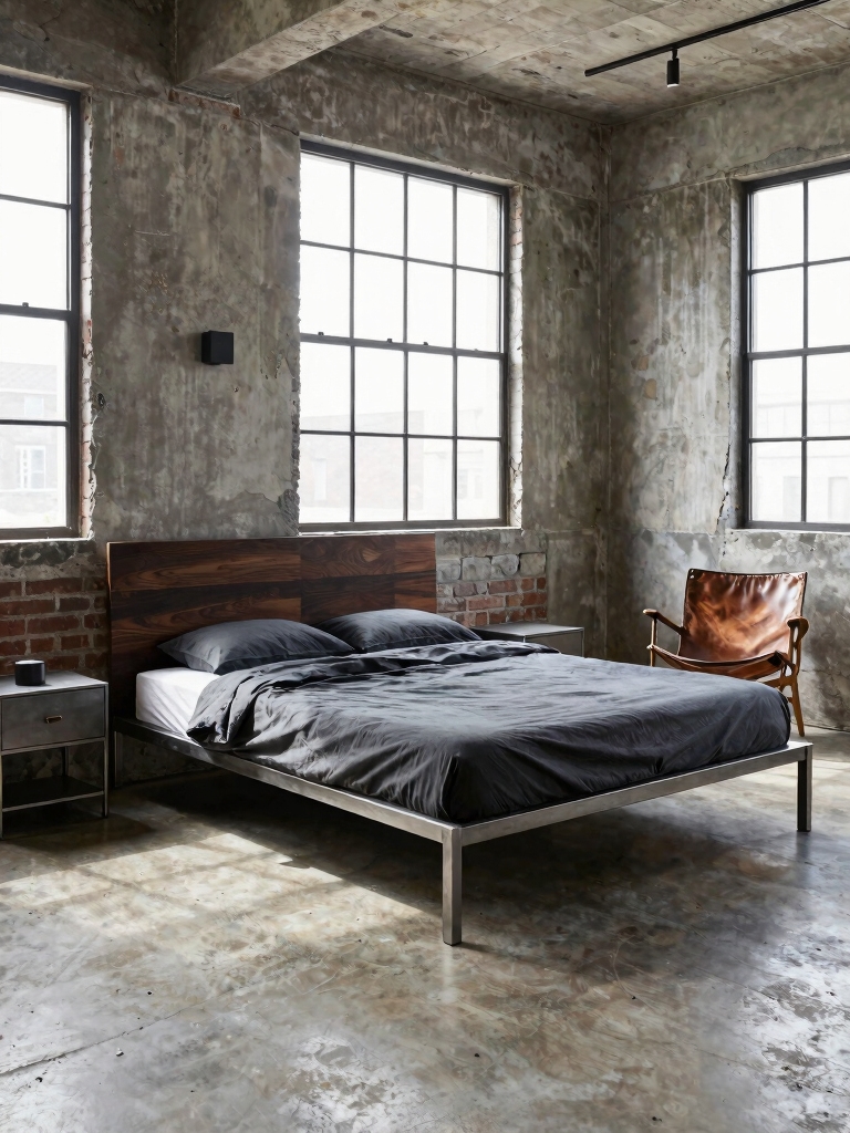 industrial warmth through contrast