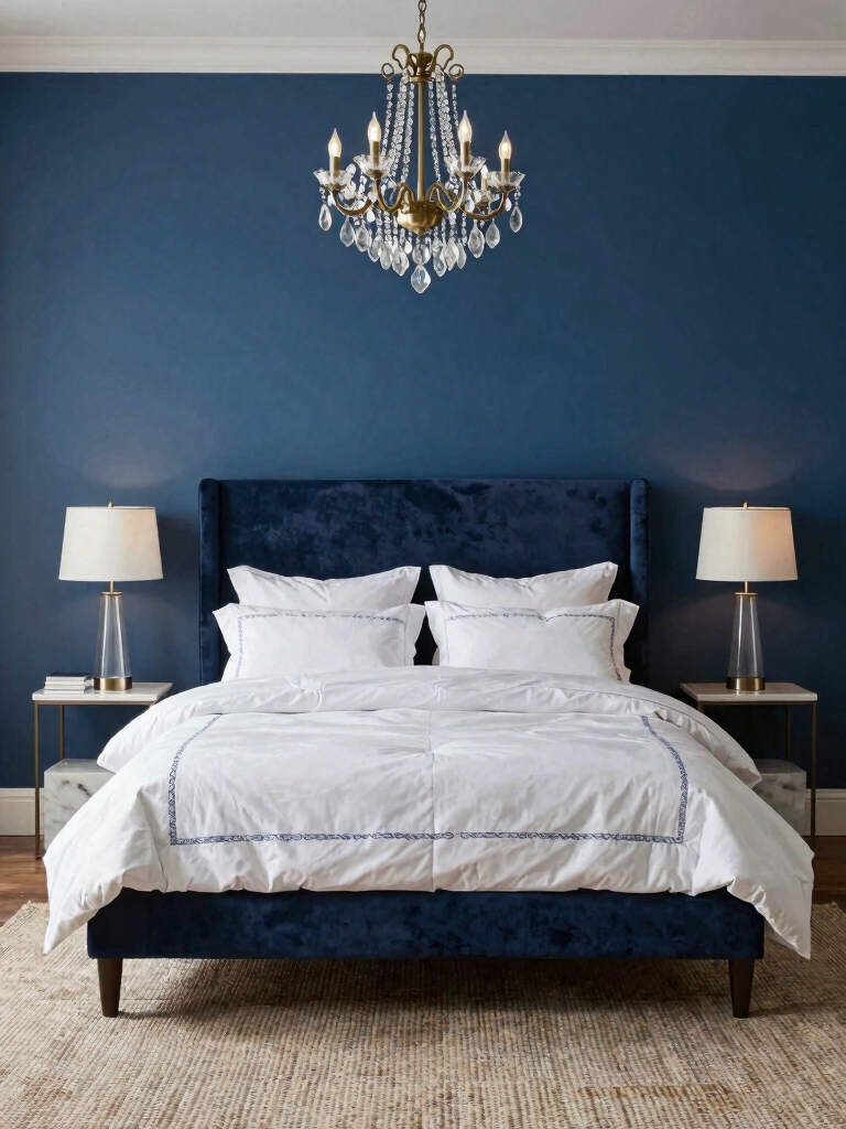 intentional blue wall design
