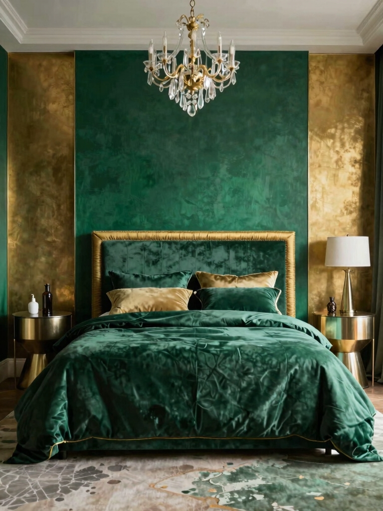 jewel tones with metallics