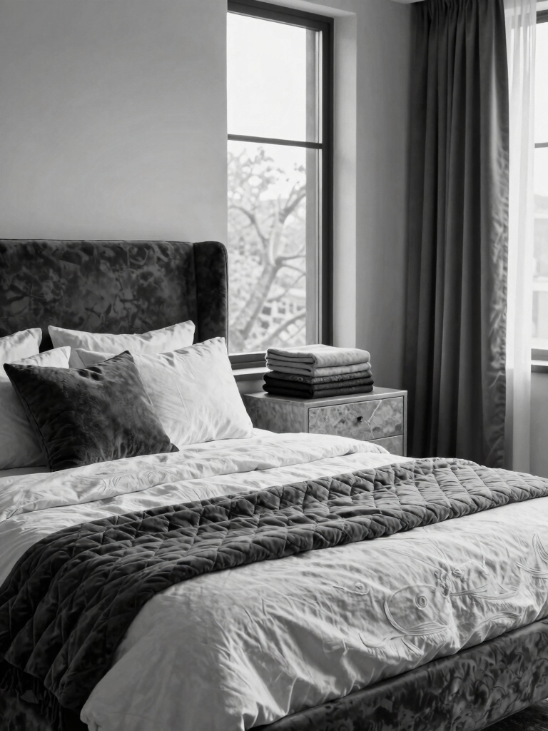 layer monochrome textiles creatively