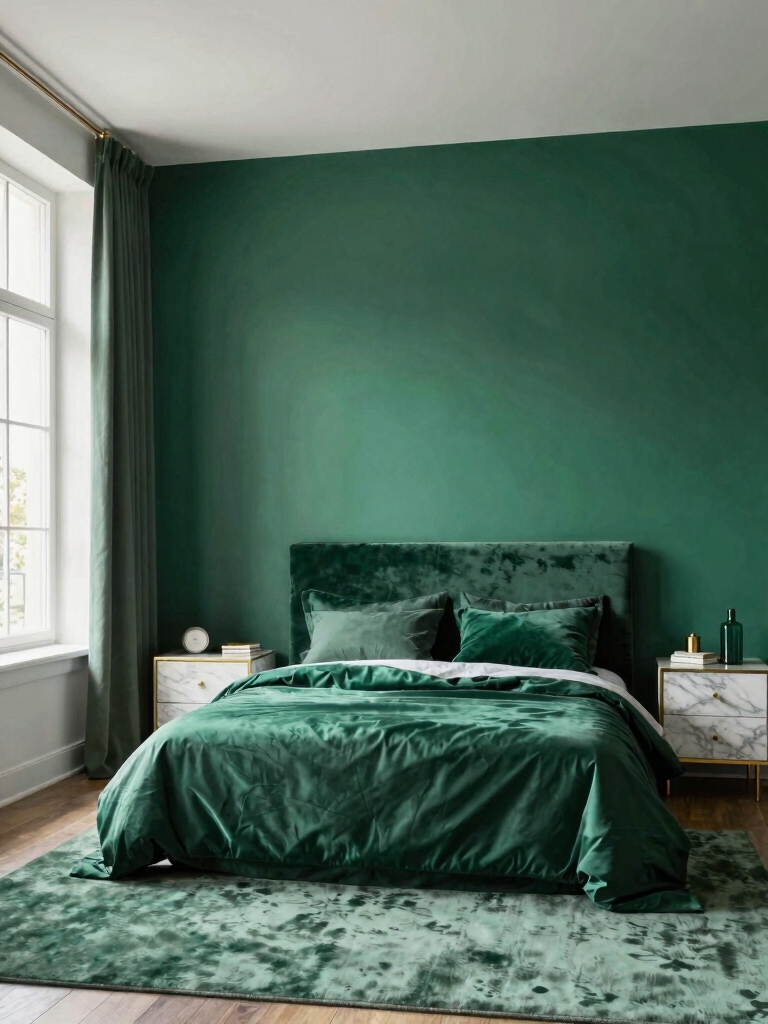 layered emerald wall sophistication