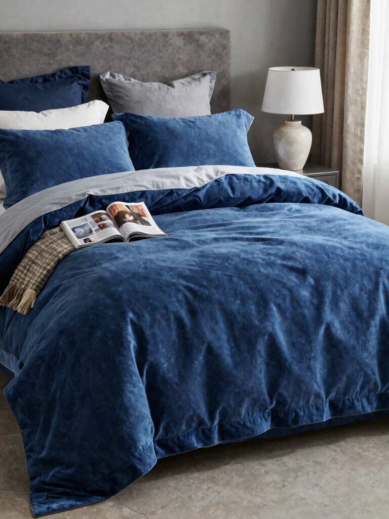 luxe layered blue textures