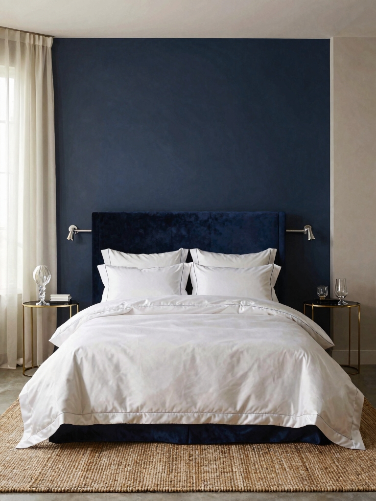 luxe navy accent decor
