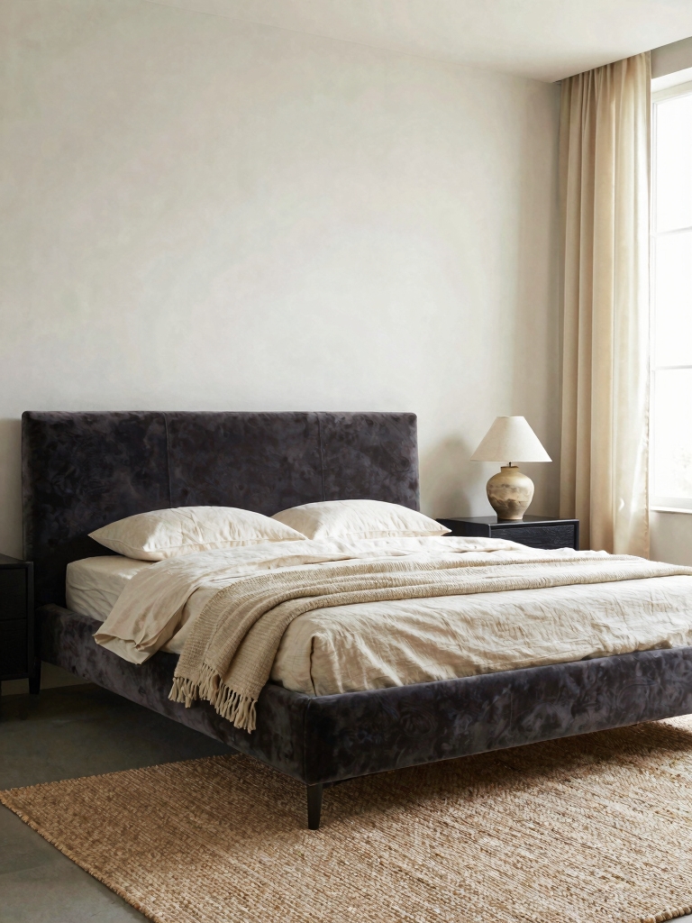 luxurious calming bedroom textures