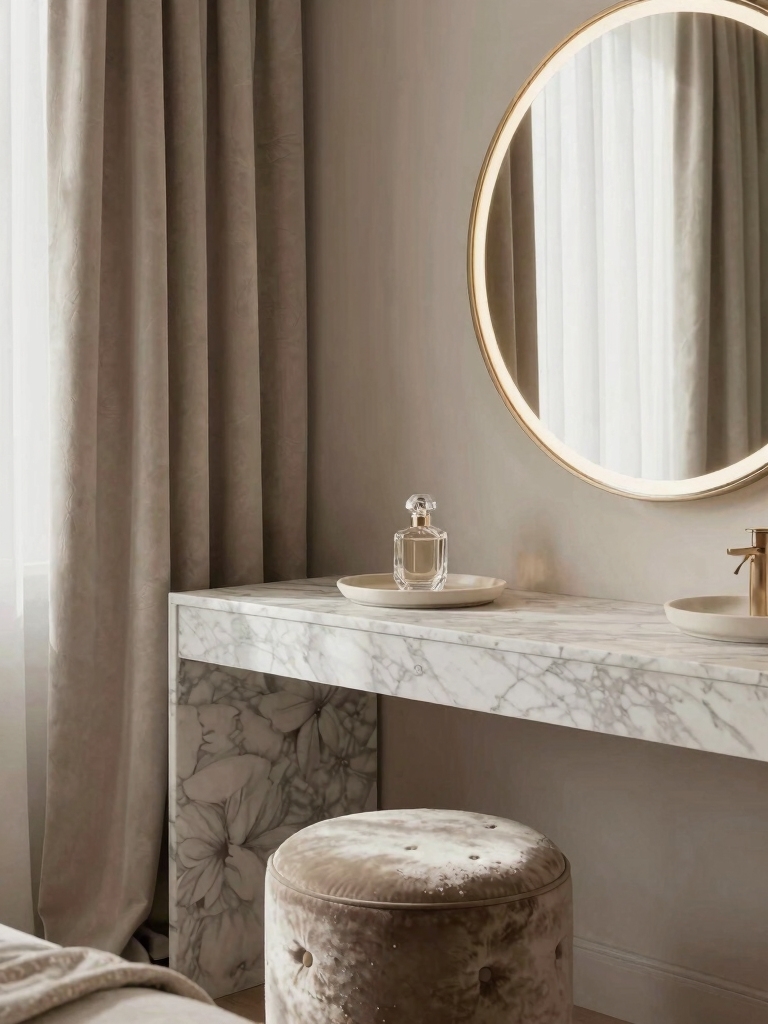 luxurious tactile textural balance