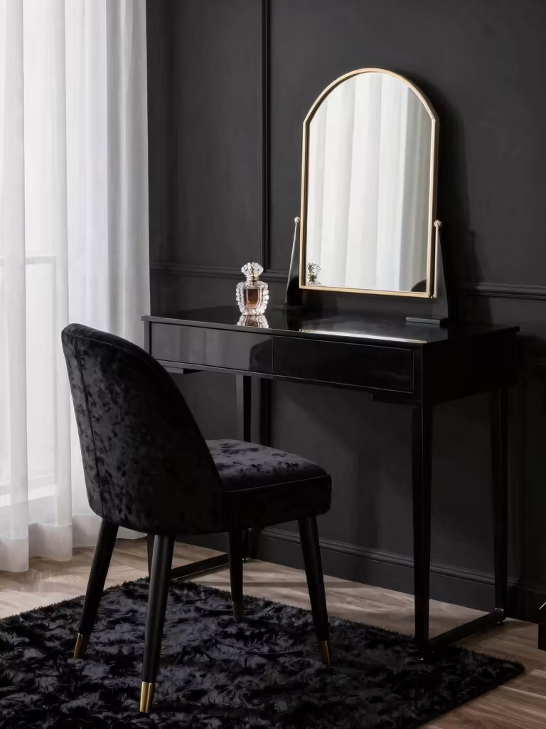 luxurious velvet bedroom retreat