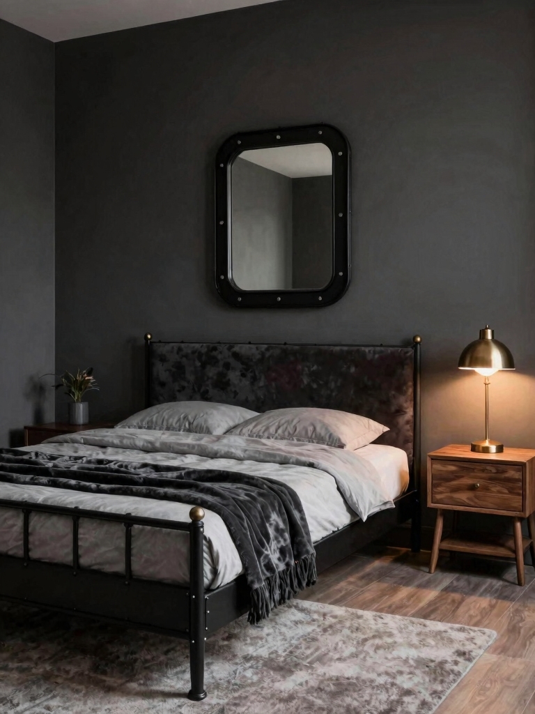 masculine warm metal accents