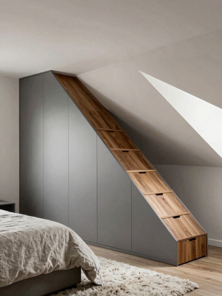 maximize angled storage space