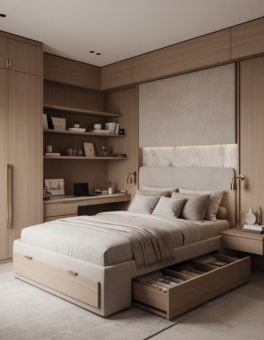 maximize small bedroom space