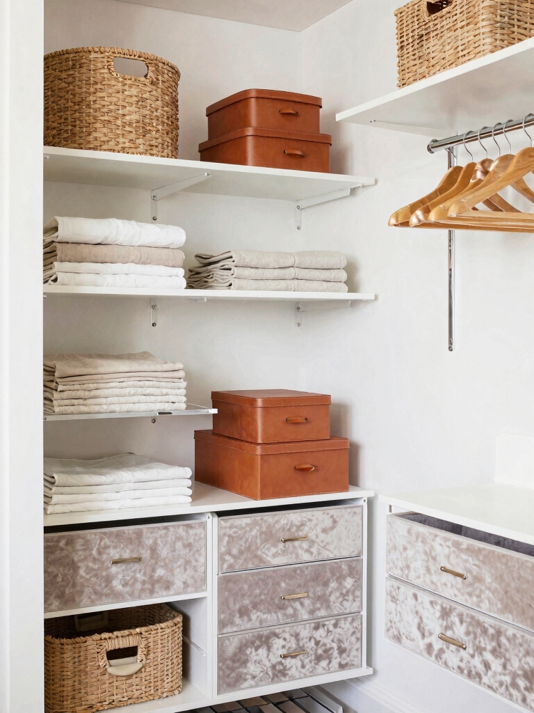 maximize space with slim shelving