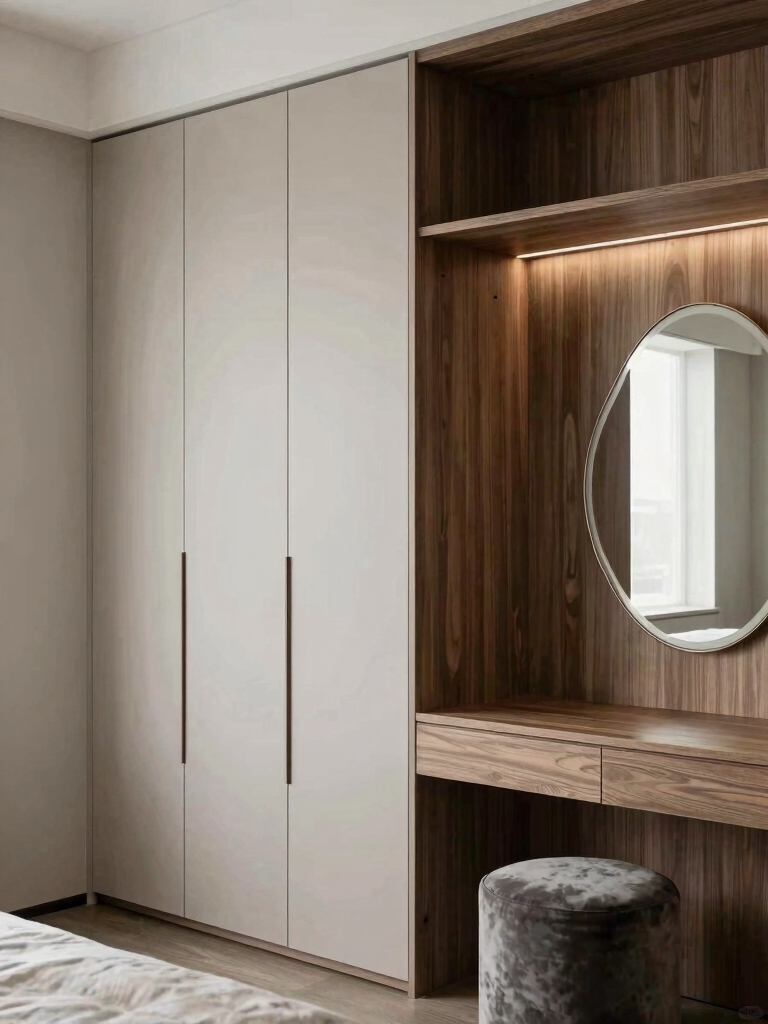 maximize space with wardrobes
