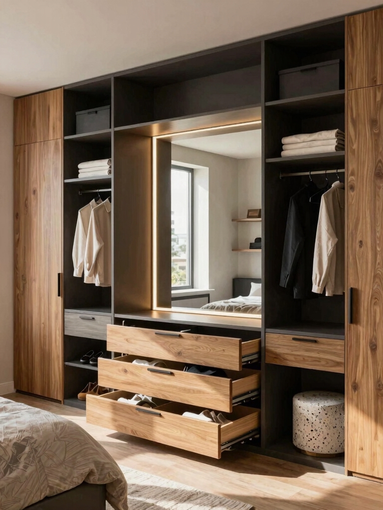 maximize wardrobe hidden space