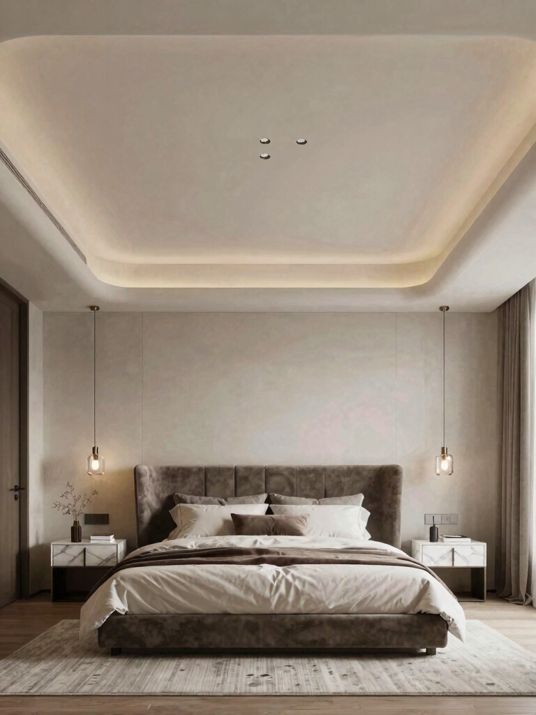 metal accents or ceiling statements